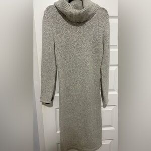 NWT Joie Soft Gray Turtleneck Sweater Dress Size Small